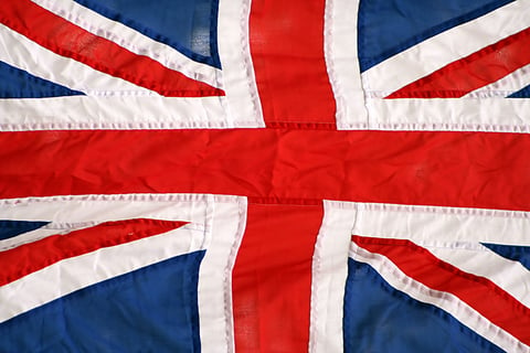 british flag close up
