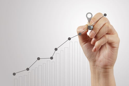 hand drawing graph chart and business strategy as concept.jpeg