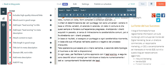 ottimizzazione seo con hubspot